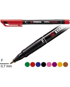STABILO OHPEN  842/46F MUSTA 10kpl/pkt