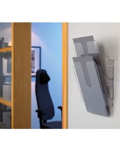 Seinäteline Durable Flexiplus A4 pysty 6kpl/pkt