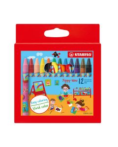 STABILO YIPPY-WAX VAHALIITU 12-VÄRIÄ/ras