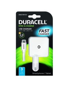 Duracell MicroUSB valk 2.4A -seinäl