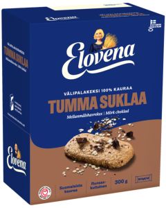 Elovena välipalakeksi 10x30g tumma suklaa