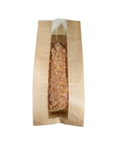 Leipäpussi ikkunalla 370x170x60mm 500kpl