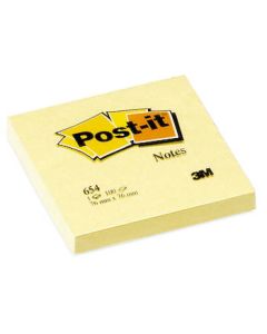 POST IT 654 Viestilappu kelt. 76x76mm 12nid/pkt