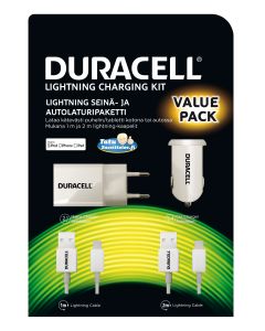 Duracell Apple auto ja kotilaturisetti