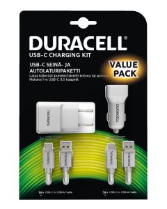 Duracell auto ja kotilaturiset USBC