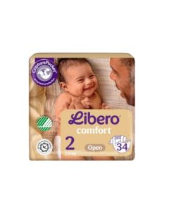LIBERO Comfort Teippivaippa 2, 34kpl 3-6 kg