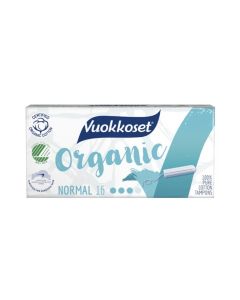 Vuokkoset Organic tamponi 16kpl normal