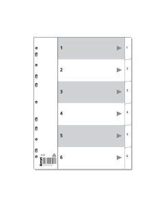 1-6 Numerohakemisto A4 ESSELTE kart. 20srj/ltk