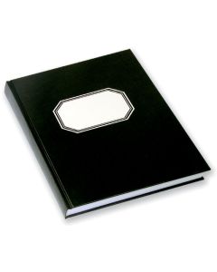 KONTTORIKIRJA A4/288 SIVUA RUUDUT MUSTA