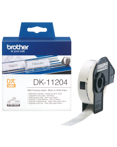 BROTHER DK-11204 rullatarra 17mm x 54mm 400kpl/rll
