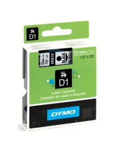 DYMO Tape D1 12mm x 7m black/clear