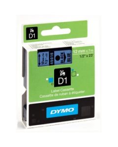 DYMO Tape D1 12mm x 7m black/blue