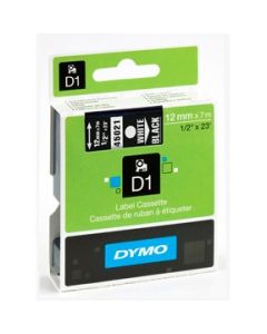 DYMO Tape D1 12mm x 7m white/black