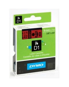 DYMO Tape D1 9mm x 7m black/red
