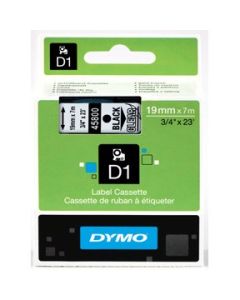 DYMO Tape D1 19mm x 7m black/clear