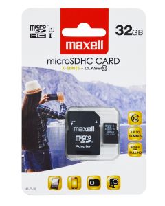 Maxell MICRO SDHC 32GB + Adapteri
