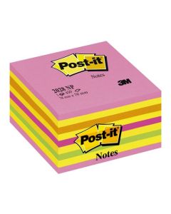POST IT Viestilappukuutio 76x76mm neonpinkki